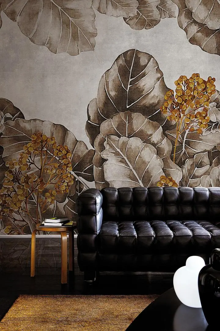 Brown Leaves Golden Berries, Wallpaper, Tropical