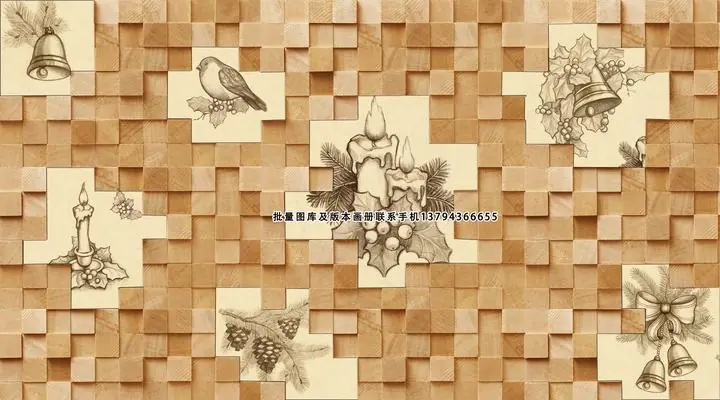 Brown Pine Cones Bird Beige Candle, Wallpaper, Old 3D