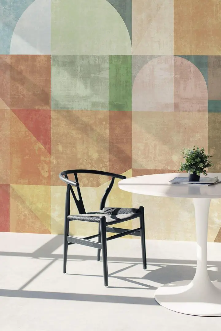 Brown Rectangle Green Orange Yellow Red, Wallpaper, Geometric