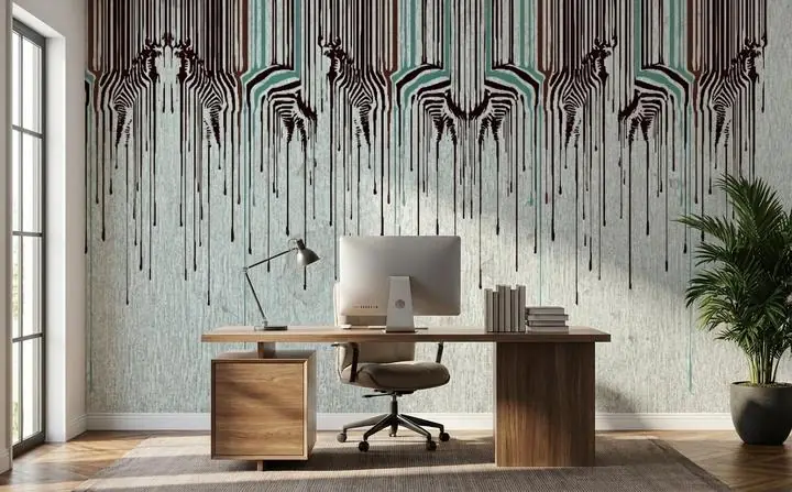 Brown Teal Wall Art, Wallpaper, Animal