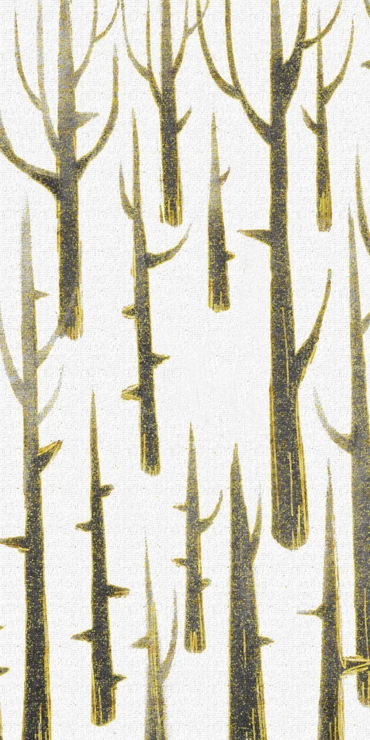 Brown Trees Silhouette Pattern, Wall Art, Decor Wall Art, Decor Wall Art G
