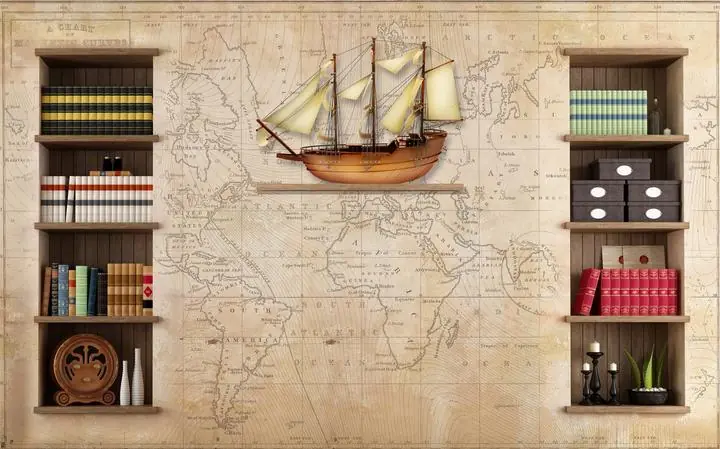 Brown Wooden Ship Model