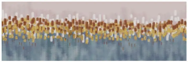 Brown Yellow Abstract Art Piece, Wall Art, Old Gold, Gold Landscape