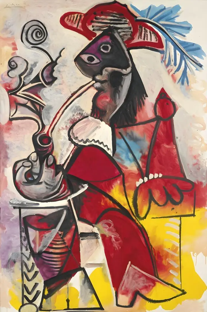 Bullfighter Sitting, Paintings, Picasso