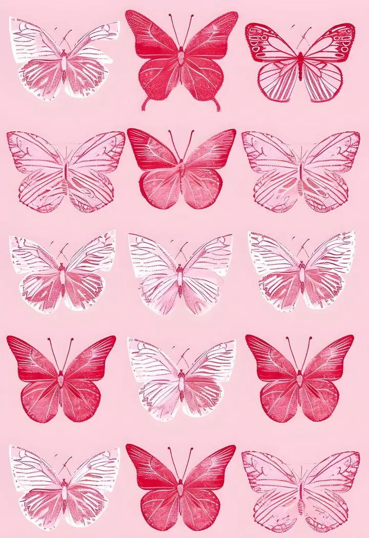 Butterflies Flying 2, Aesthetic Art, Animal & Birds, Maximalist Animal & Birds