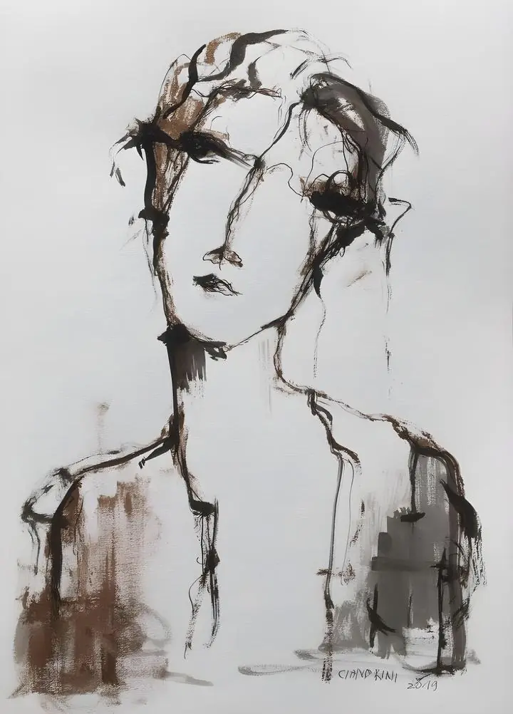 Ciano Kini, Wall Art, Modern, Modern Monochrome