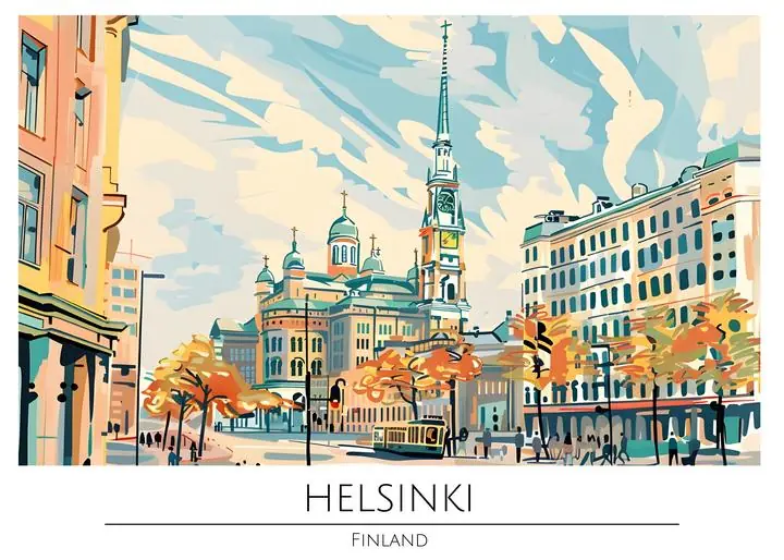 Color Cityscape Illustration