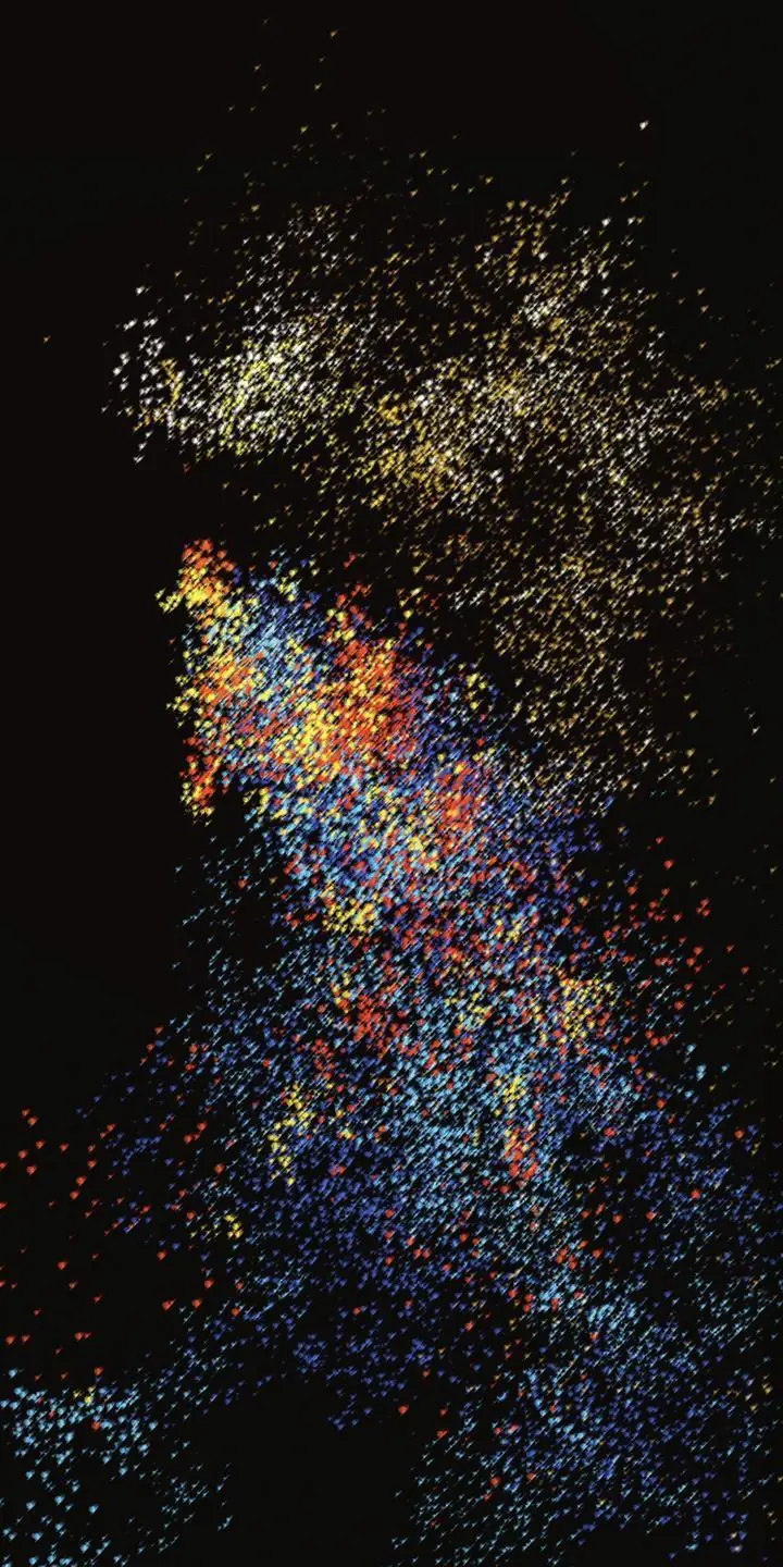 Colorful Particle Explosion, Wall Art, Decor Wall Art, Decor Wall Art G