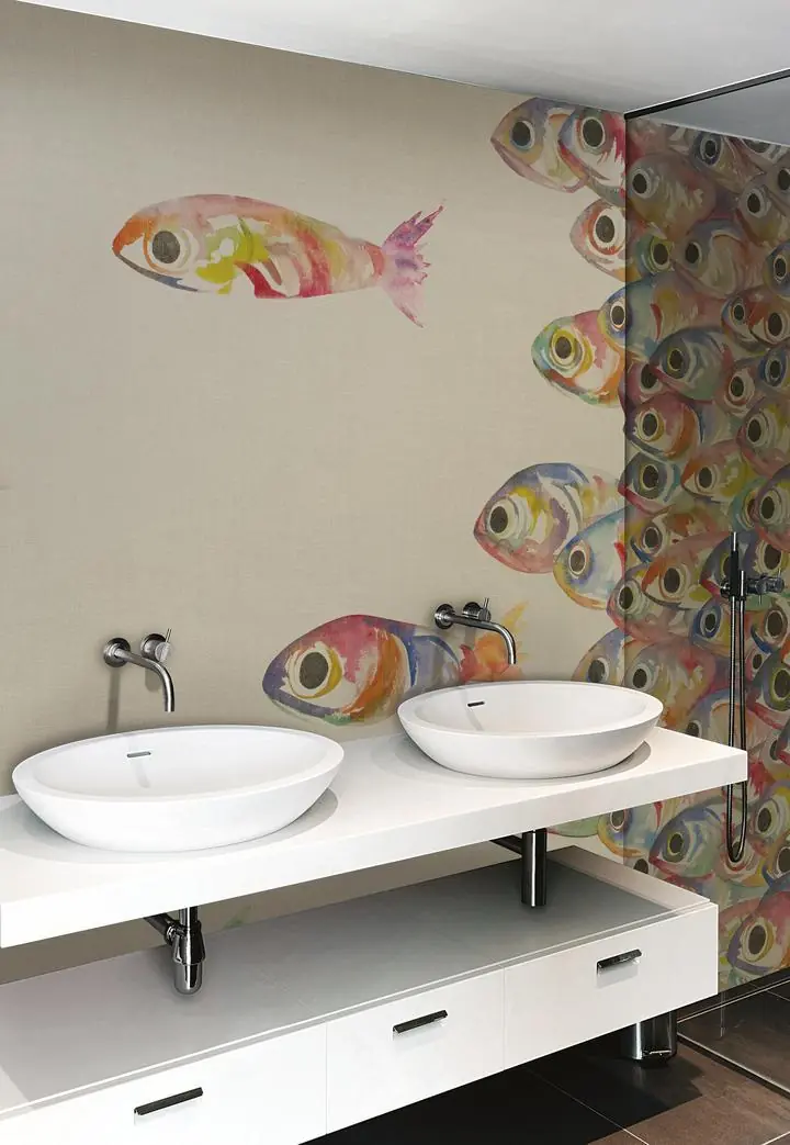 Colorful School Fish, Wallpaper, Under Water