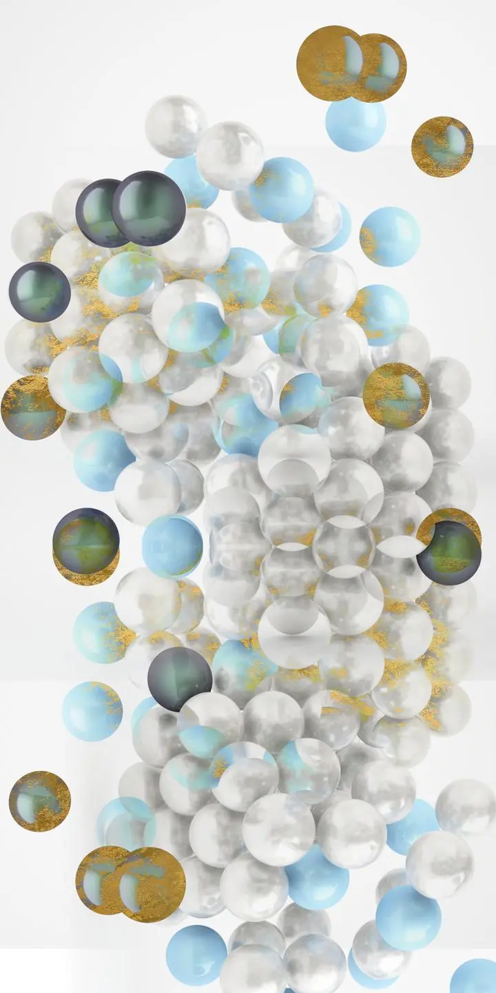 Colorful Spheres Cluster, Wall Art, Decor Wall Art, Decor Wall Art G