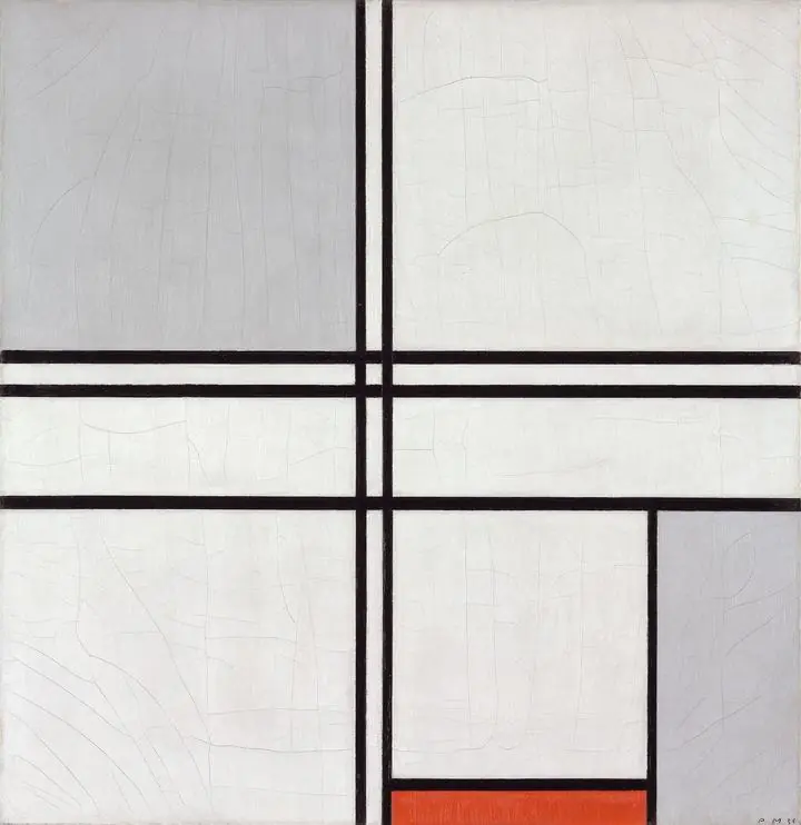 Composition (1) Gray-Red (1935)