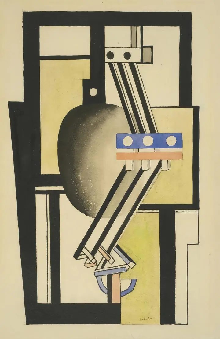 Composition (1920), Paintings, Fernand Leger