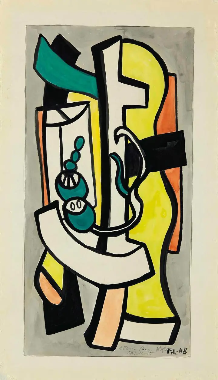 Composition (1948), Paintings, Fernand Leger