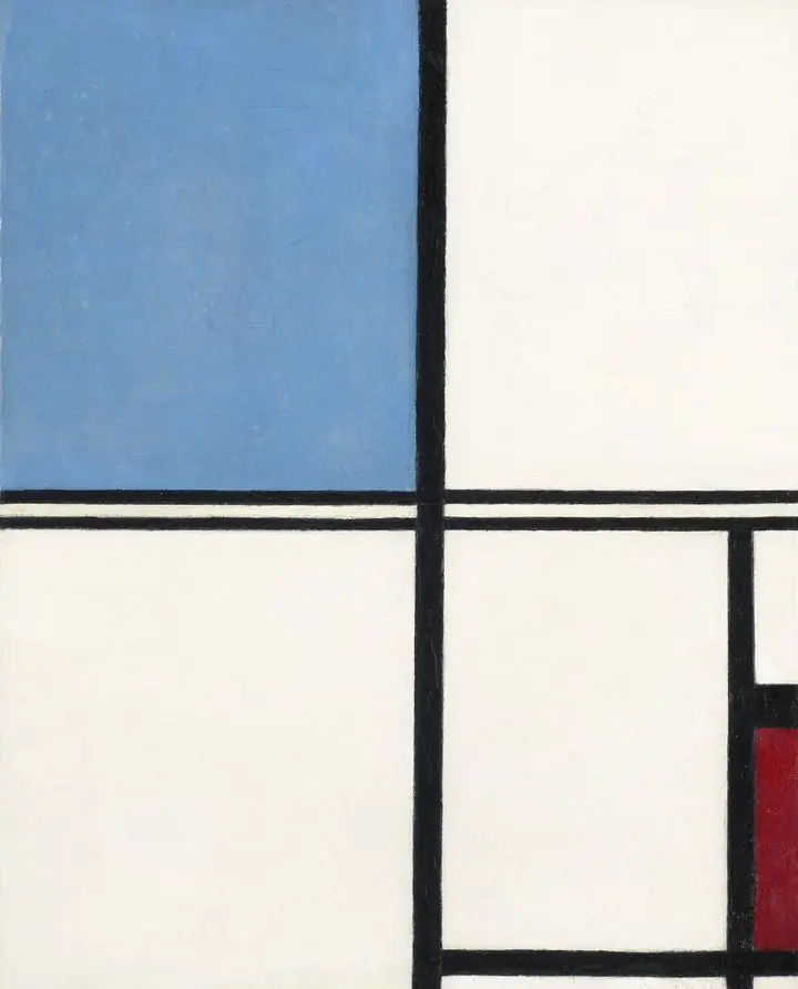 Composition with Blue and Red (1932)