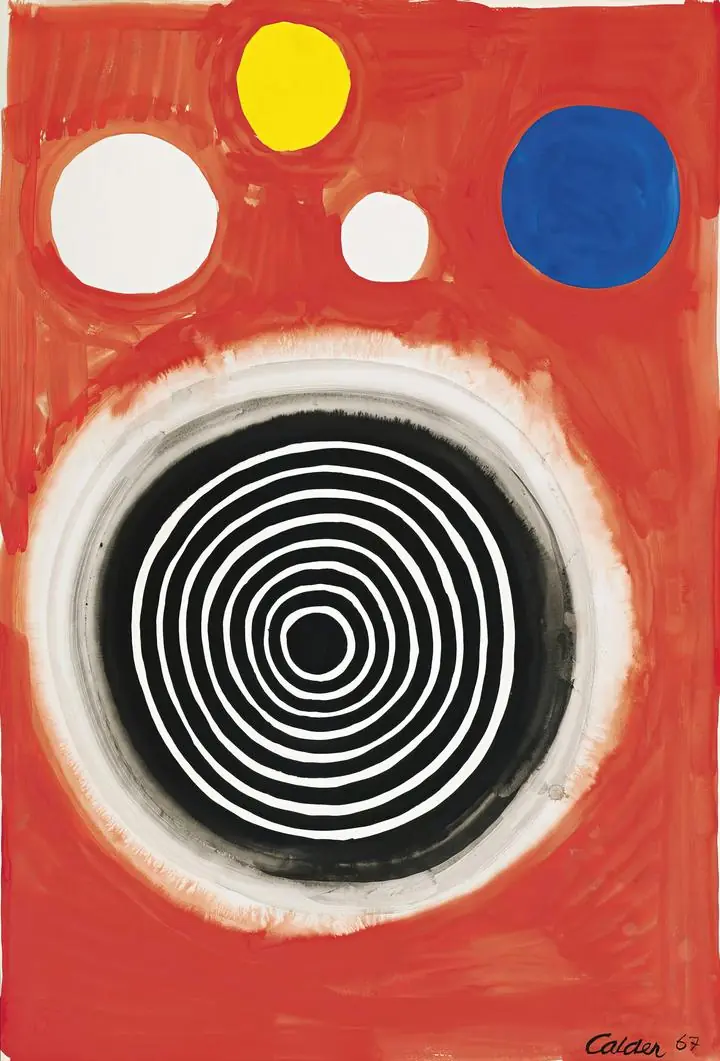 Concentric Nebula (1967), Paintings, Alexander Calder