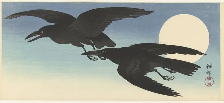 Crows at full moon (1925-1936)