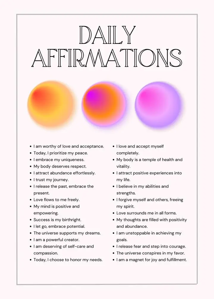 Daily Affirmations 3, Aesthetic Art, Aura