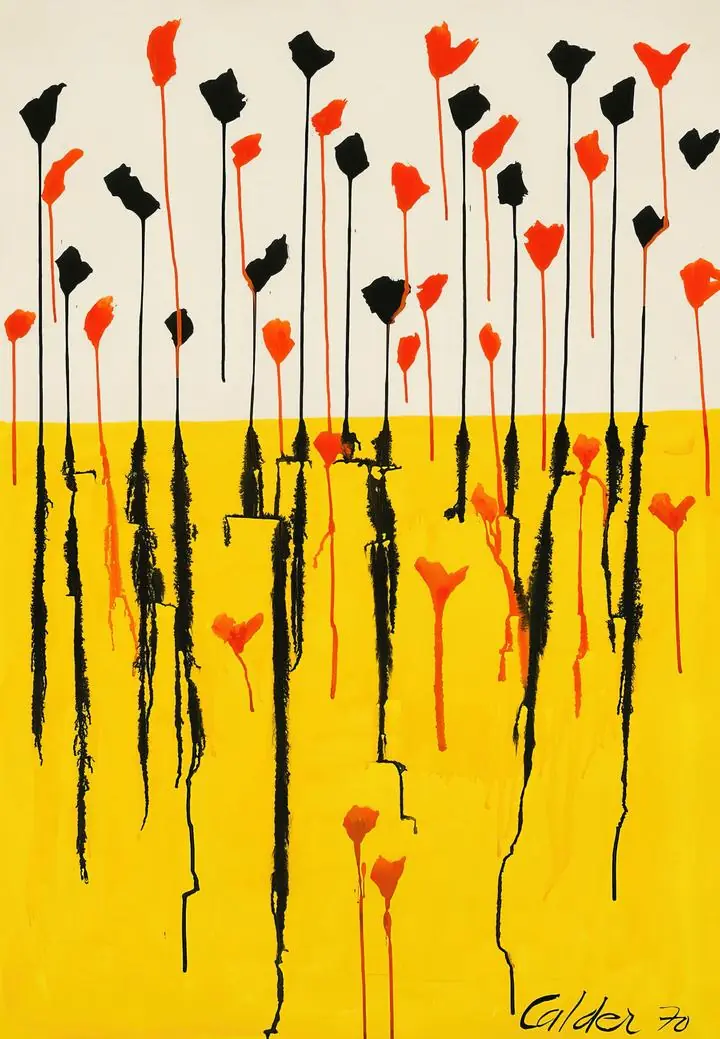 Drops (1970), Paintings, Alexander Calder