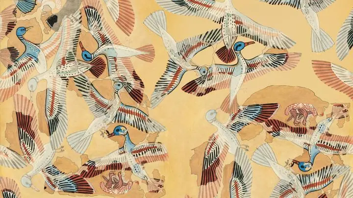 Egyptian Flying Ducks, Aesthetic Art, Animal & Birds, Animal & Birds B