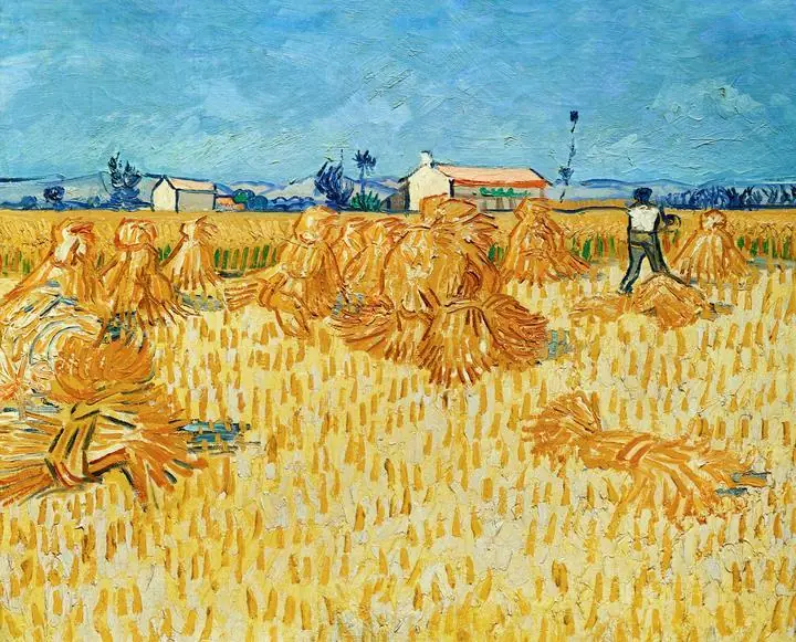 Ernte In Der Provence, Paintings, Van Gogh