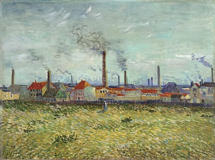 Factories At Clichy, Paintings, Van Gogh