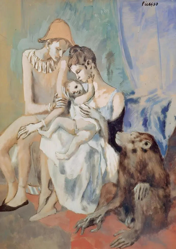 Family With Monkey, Paintings, Picasso
