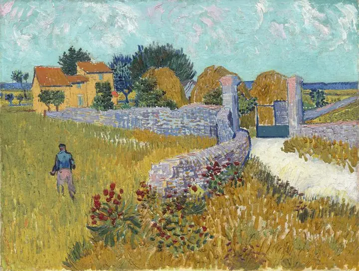 Farmhouse In Provence (1888), Paintings, Van Gogh