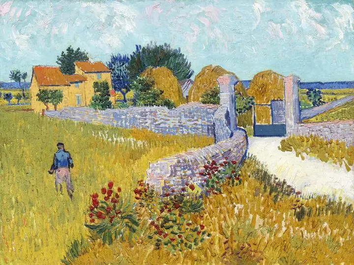 Farmhouse In Provence, Paintings, Van Gogh