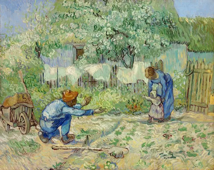 First Steps After Millet, Paintings, Van Gogh