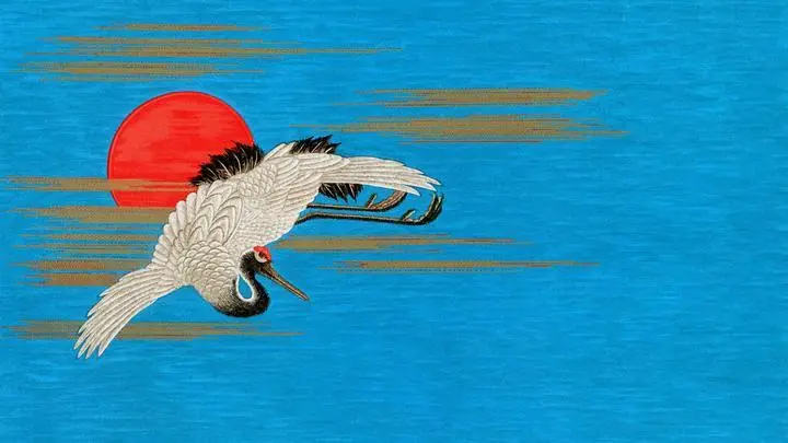 Flying Sarus Crane, Aesthetic Art, Animal & Birds, Animal & Birds B