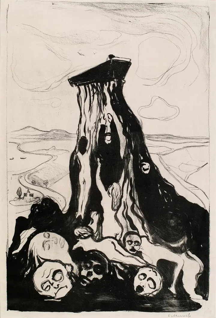 Funeral March (1986), Paintings, Edvard Munch