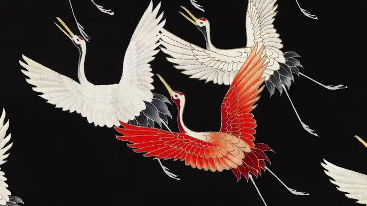 Furisode With A Myriad, Aesthetic Art, Animal & Birds, Animal & Birds B