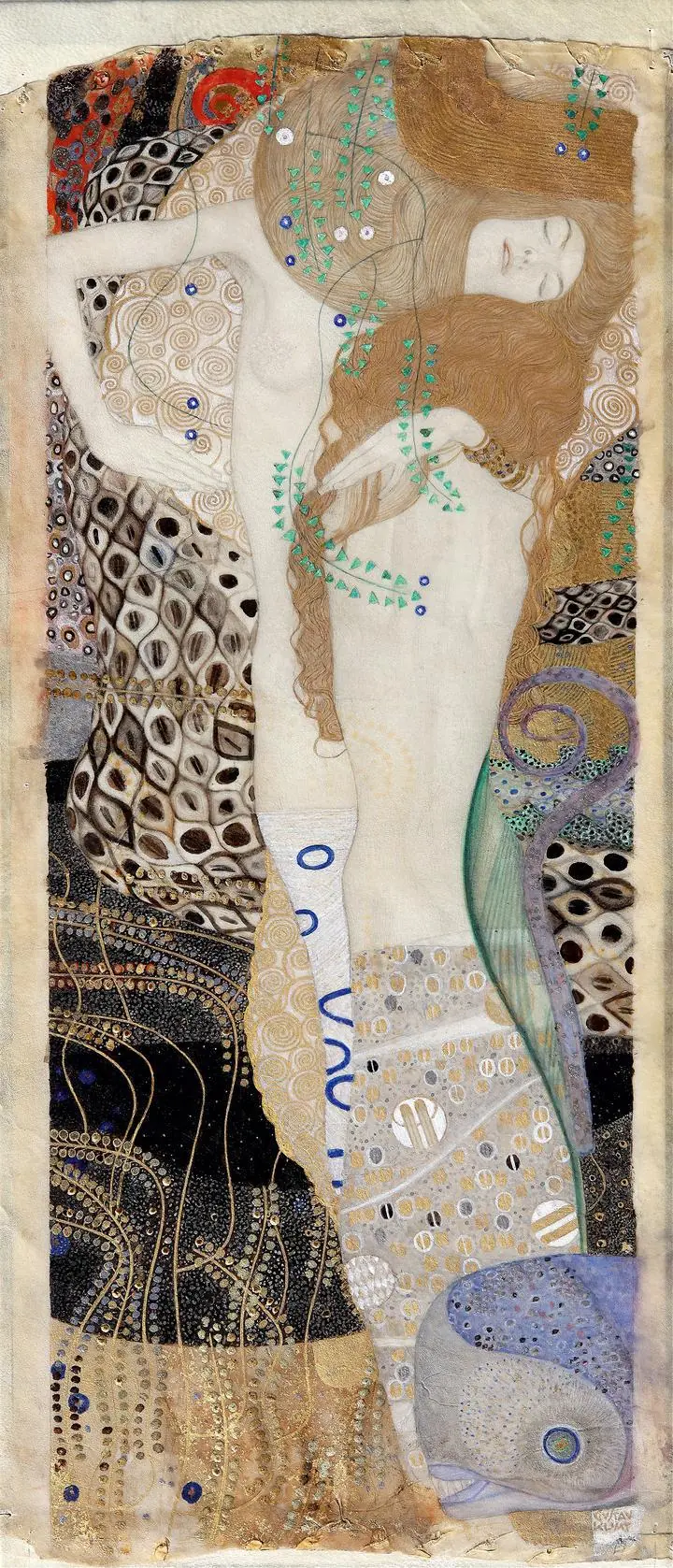 Girlfriends (Water Snakes I) (1904), Paintings, Gustav Klimt