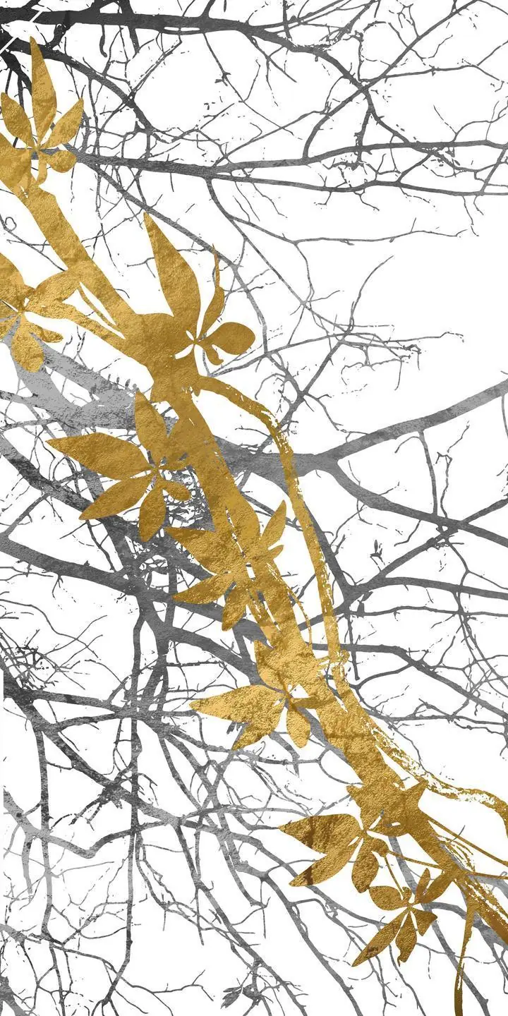 Gold Branches Leaves, Wall Art, Decor Wall Art, Decor Wall Art G