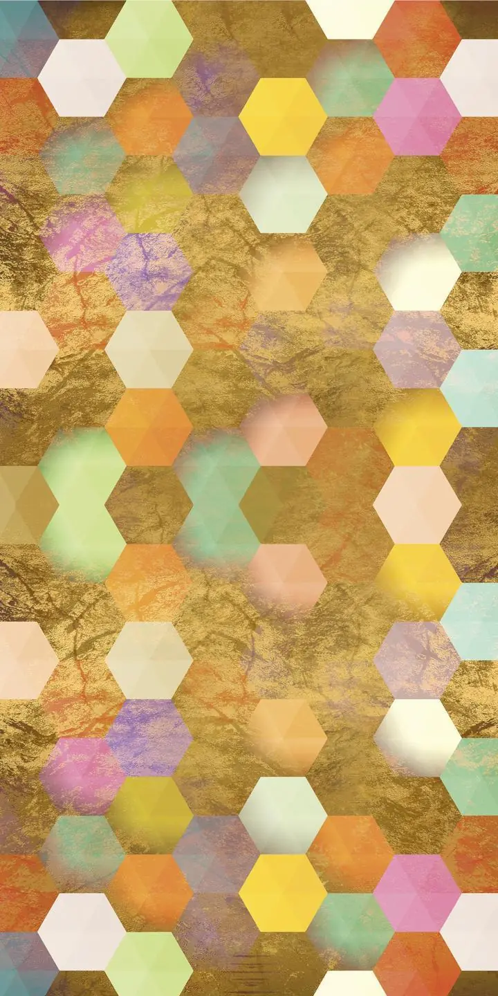 Gold Hexagon Pattern Background, Wall Art, Decor Wall Art, Decor Wall Art G