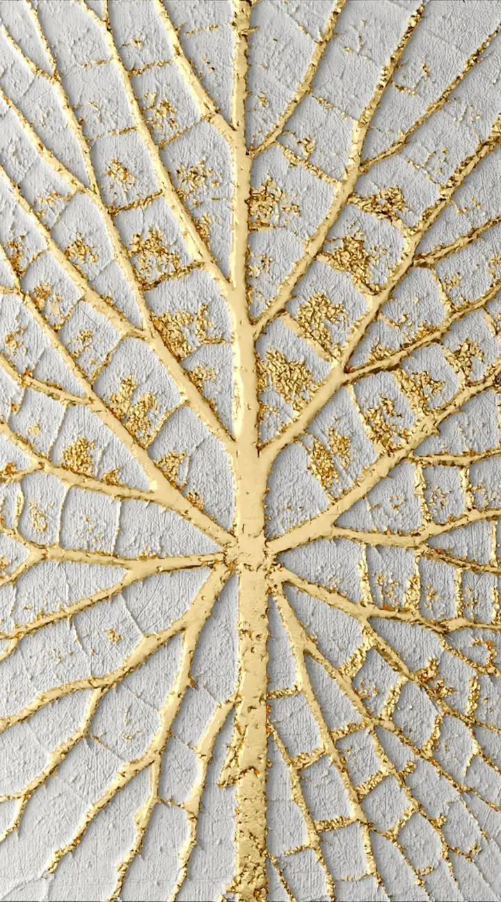 Gold Leaf Veins, Wall Art, Decor Wall Art, Decor Wall Art G