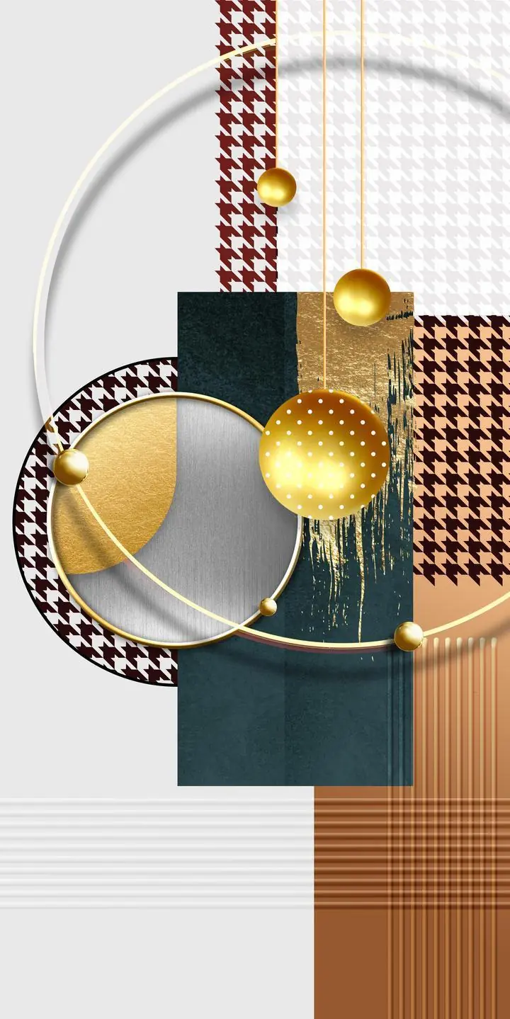 Gold Ornate Abstract Composition, Wall Art, Decor Wall Art, Decor Wall Art G