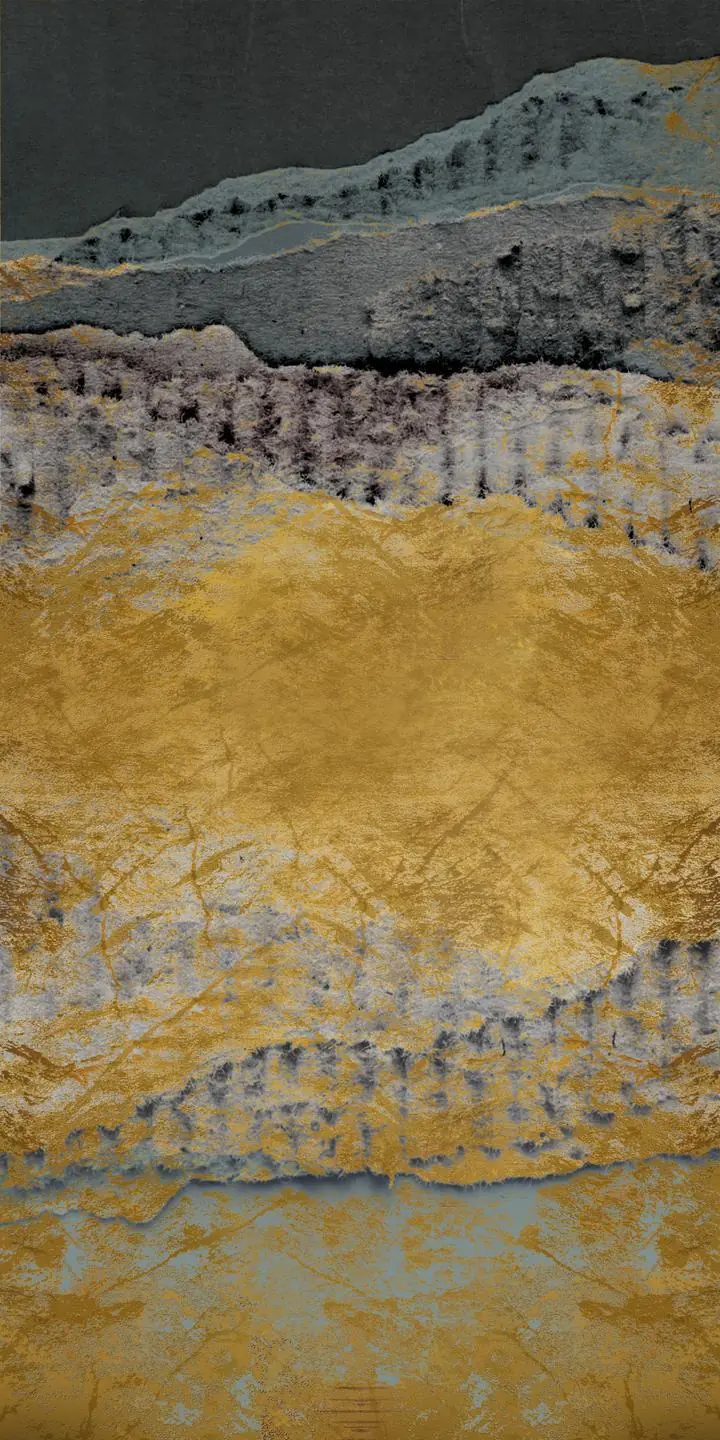 Gold Rocky Mountain Landscape Painting, Wall Art, Decor Wall Art, Decor Wall Art G