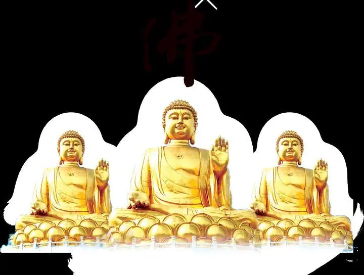 Golden Buddhas 3, Religious, Buddha