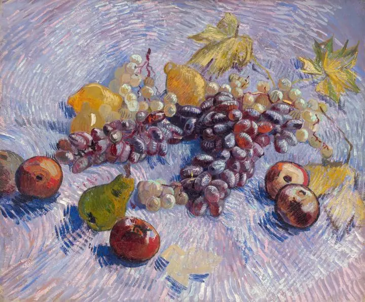 Grapes, Lemons, Pears, And Apples (1887), Paintings, Van Gogh