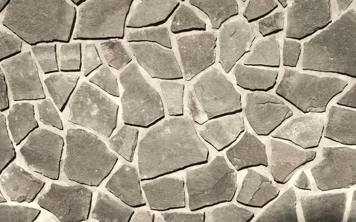 Gray Stone Pavers, Wallpaper, Old 3D