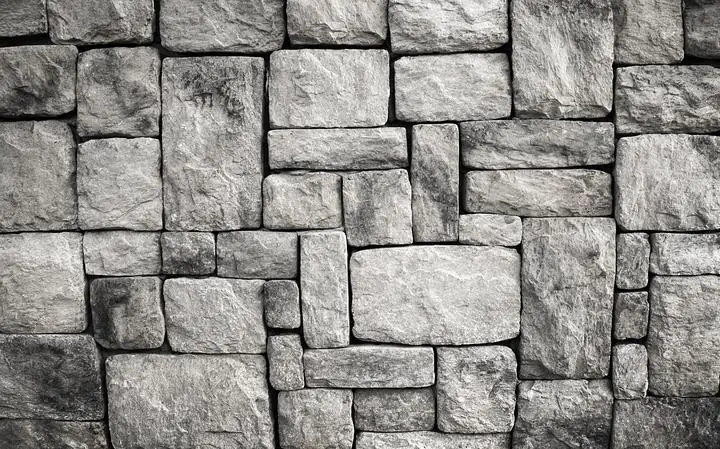 Gray Stone Wall, Wallpaper, Old 3D