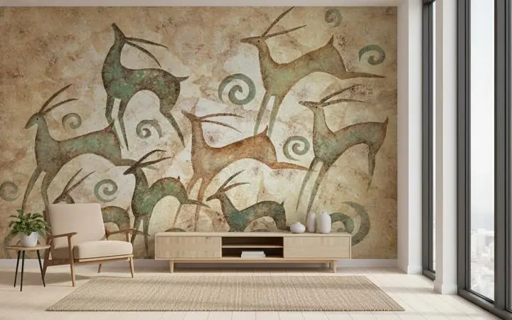 Green Deer Antlers Animal, Wallpaper, Animal