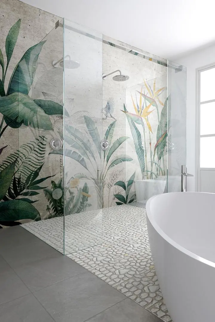 Green Large Leafy Tropical Plants 2, Wallpaper, Tropical