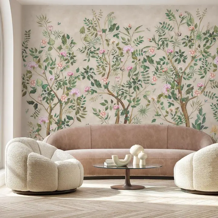 Green Leaves Brown Tree Trunks