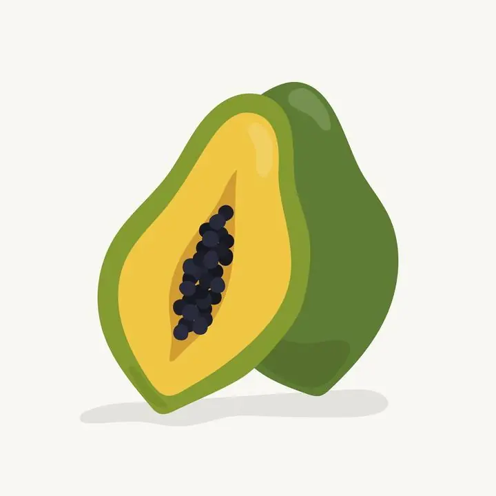 Green Papaya Fruit, Aesthetic Art, Fruits