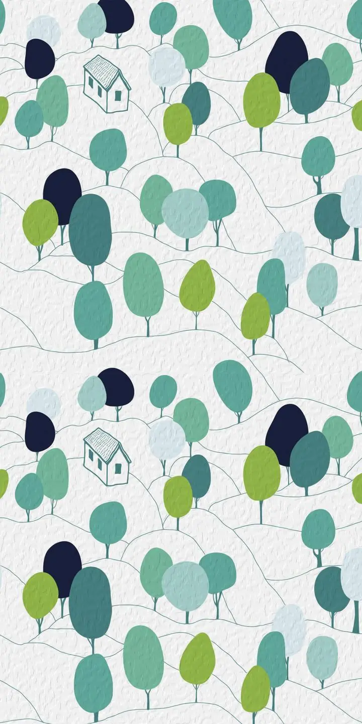 Green Trees White Background, Wall Art, Decor Wall Art, Decor Wall Art G
