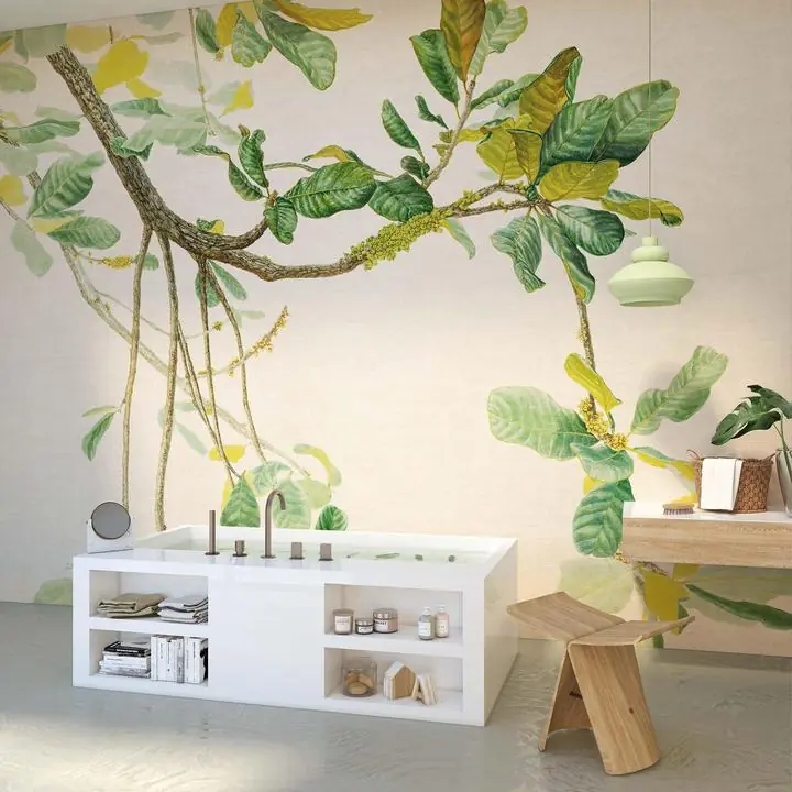 Green Yellow Tree Branches Leaves