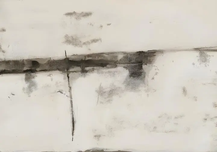Grey Wall Crack, Wall Art, Modern, Modern Monochrome