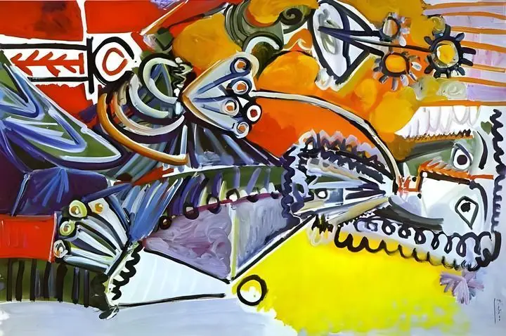 Guernica Fragment, Paintings, Picasso